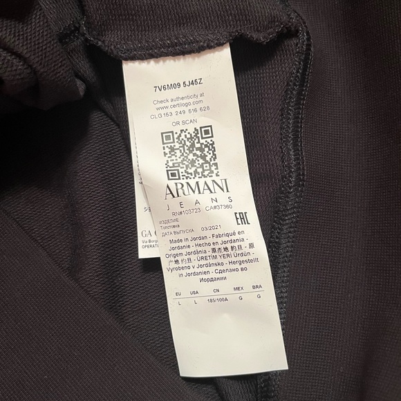 Armani Zip-Up Jacket. Tags was removed. - Picture 7 of 7